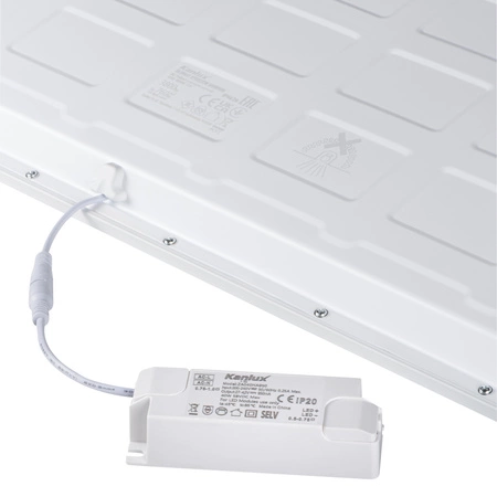 LED-Einbauleuchte BLINGO 38W 3800lm 4000K IP44 60x60cm Weiß KANLUX