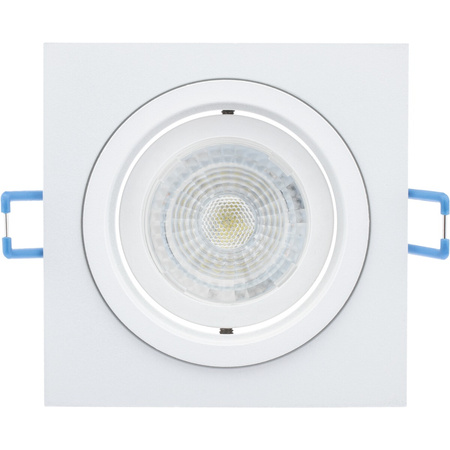 Einbaustrahler GU10, MR16 Einbauspot HALOGEN Quadrat beweglich Weiß CASSIO LUMILED