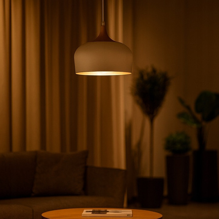 Lumina Masterled E27 Weißgold Bronze Pendelleuchte für die Decke