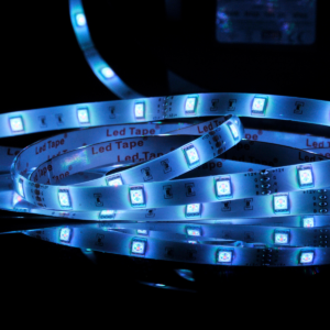 LED Streifen 14W RGB 150LED SMD IP65 5m + Controller + Netzteil