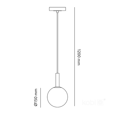 Dekorative Hängelampe G9 Grau Elegance Kobi