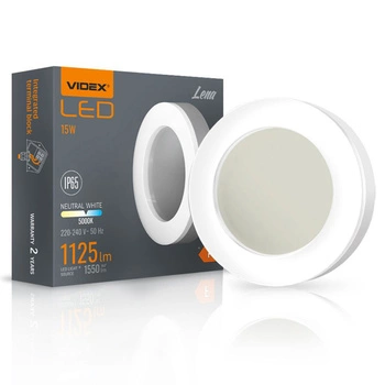 Gartenlampe Elevation Wandleuchte LED PLAFON 15W 5000K LENA VIDEX