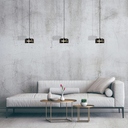 Hängende Decke Lampe Hanging GX53 Schwarz Ophelia Sanico Goldlux