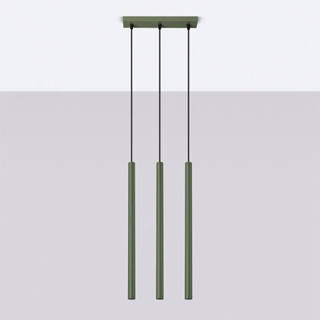 Hängelampe Tuba Spot 3x G9 Olive Pastelo Ocean Green SL.1520 Sollux