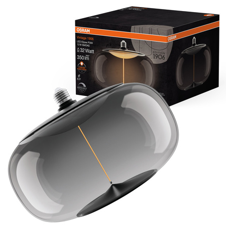 Dekorative LED-Glühbirne E27 12W = 32W 350lm 1800K Warm 320° Smoke Filament Dimmbar Vintage 1906 Osram