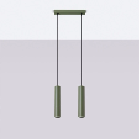 Decke Hängelampe Tuba Spot 2x GU10 Olive Lagos Ocean Green SL.1485 Sollux