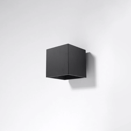 Wandleuchte QUAD 1 G9 Cube oben und unten Minimalistisch Schwarz SOLLUX