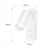 Masterled GU10 White Ring Wall Spot Reflektor Wandlampe zum Lesen