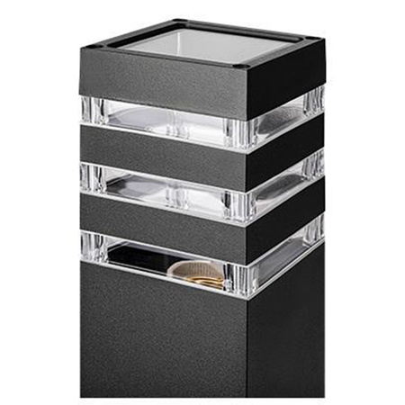 Gartenmast Außenlampe Stehend E27 LED Bewegungsmelder