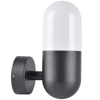 Außenwandleuchte HORTEN 1x E27 GOLDLUX (Polux) Schwarz 314147