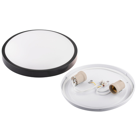 LED-Deckensegel 2x E27 DUALIO Rund IP44 30cm LUMILED