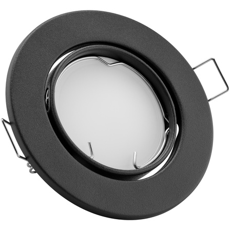 Runde Halogen-Einbauleuchte AURELI Graphitblech MR16 GU10 LUMILED