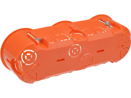 Dreifach-Elektrokasten PK60 3x68 tief für Regips-Gipsplatten + PAWBOL-Schrauben