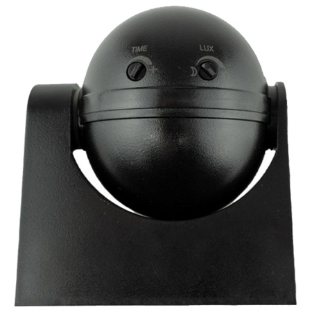 PIR-Bewegungs- und Dämmerungssensor 180° 12m IP44 Schwarz