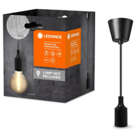 E27 Hängende Deckenleuchte Schwarz Vintage 1906 Pendel Ledvance