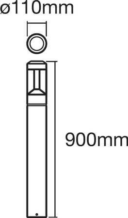 LED 12W LEDVANCE LED 12W LED LUMP STANDING LAMP Endura Style modern 90cm LEDVANCE