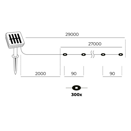 LED-Gartenlampe 0.12W 3000K Warm Schwarz IP44 Spark Kobi