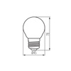 LED-Glühbirne E27 Edison G45 3.8W = 60W 806lm 4000K Neutral Clear XLEDEX Filament Kanlux