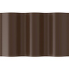 Gewellte flexible Rasenkante 25cm x 9m Braun CELLFAST