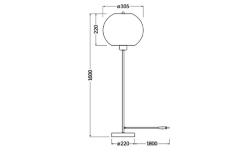 Dekorative E27 Braun Dekor Ledvance Stehleuchte