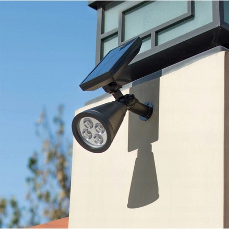 LED Solar Gartenlampe Reflektor 2W Kalt IP65 Dämmerungssensor