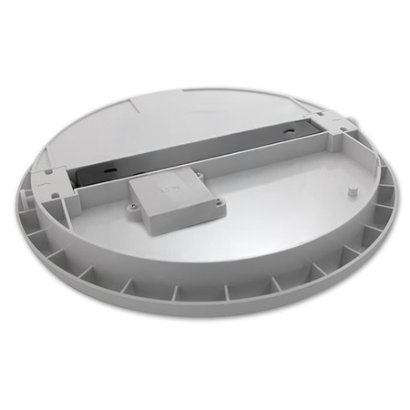 Plafond LED Badezimmer Deckenleuchte Anbau 22W lm 4000K neutralweiß 120° mit Bewegungssensor Rund Weiß IP65 Midas Masterled