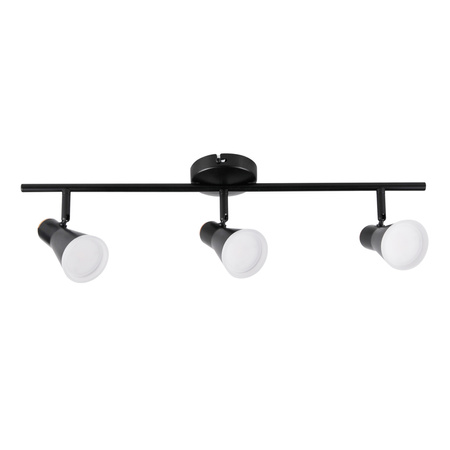 Decken-/Wandleuchte verstellbar 12.6W LED BERG 3 schwarz 3000K GOLDLUX (Polux)