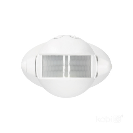 PIR-Bewegungs- und Dämmerungsmelder LX39 180ST WHITE KOBI