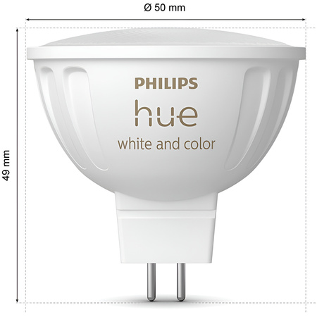 2PAK LED MR16 6.3W CCT RGB PHILIPS HUE Weiß & COLOR Ambiance Bluetooth Zigbee Glühbirne