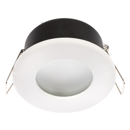 Einbaustrahler GU10, Einbauspot HALOGEN hermetisch für Badezimmer IP44 Weiß AQUA LUMILED