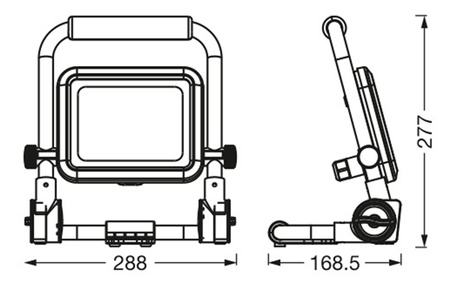 LED-Flutlicht Arbeitslampe 30W 3000lm 6500K Tragbar LEDVANCE
