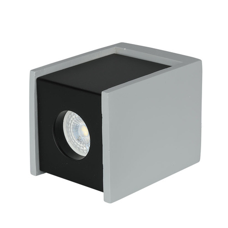 Spot-Deckenleuchte GU10 quadratisch Grau/Schwarz VT-860 V-TAC – 5 Jahre Garantie