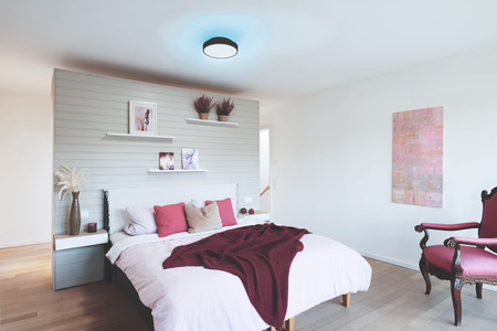 LED Deckenleuchte ORBIS BACKLIGHT 28W 2400lm RGB CCT 35cm SMART+ WIFI LEDVANCE schwarz