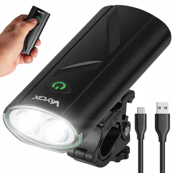 Taschenlampe LED Fahrradscheinwerfer USB-C Halter 5 Modi 260lm IPX6 VAYOX