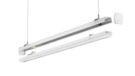 LED-Linearleuchte 70W 12100lm 4000K Neutral Anbauleuchte abgependelt Weiß 150cm Trusys Ledvance