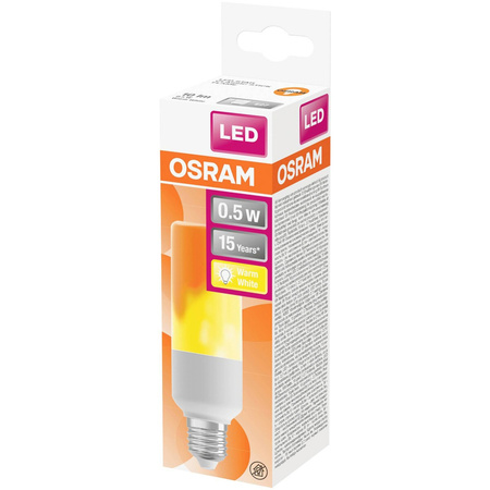 LED Flame Glühbirne E27 0.5W 10lm 1500K Warm 330° OSRAM STAR FLAME