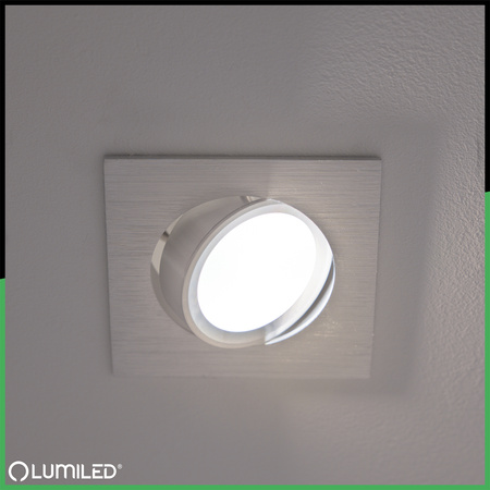 Halogen-Deckenleuchte Quadratisch Beweglich GU10 MR16 Silber TRIAM LUMILED