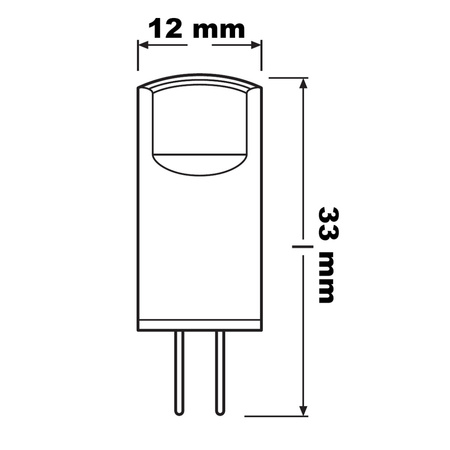 3x LED G4 KAPSEL 0,9W = 10W 100lm Warm 300° 12V OSRAM