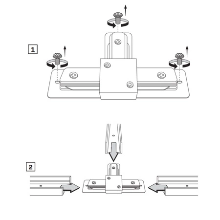 T-Schalter für 1-Phasen-Sammelschiene Weiß Sanico Goldlux