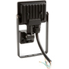 LED Fluter 10W 900lm 6500K IP65 Schwarz mit Bewegungssensor