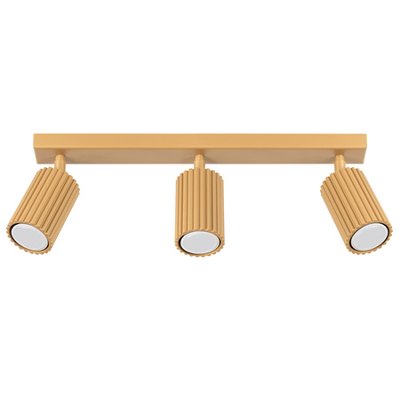 Tuba Spot Reflektor Deckenleuchte 3x GU10 Gold Carbon Deep Space SL.1562 Sollux