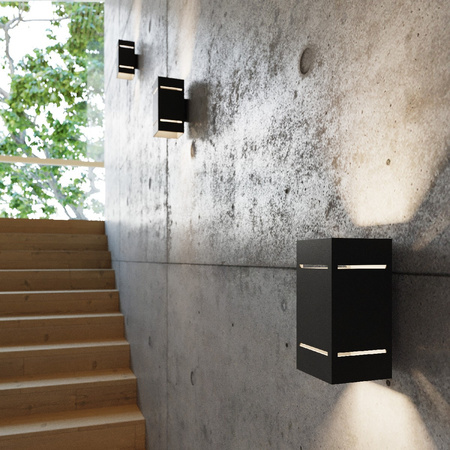 Wandleuchte BLOCCO G9 Rectangular Up-Down Modern Schwarz SOLLUX