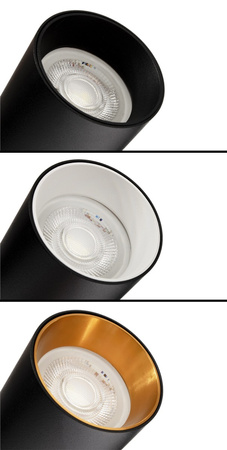 Deckenleuchte 3xGU10 SPOT LED-Lampe QUALIS III Schwarz