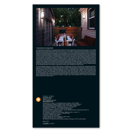 Wandleuchte E27 IP44 Endura TUBULAR LEDVANCE Wand-Fassadenleuchte