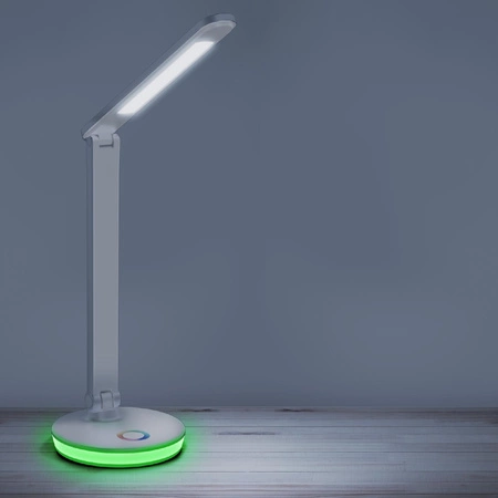 LED Tischlampe 7W 450lm 4000K Neutral RGB 120° Weiß Dimmbar Neptun Sanico Goldlux