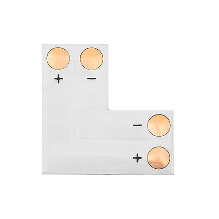 Winkelstecker für LED-Leiterplattenstreifen TYP L 2-PIN 10mm