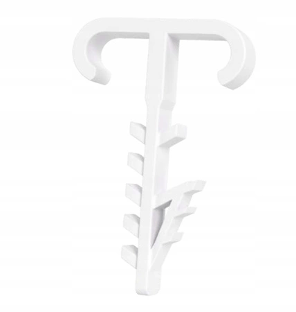 Doppelhaken-Montagehalter USMP-2-BIS YDYp für Flachkabel 500 Stück ECOLIGHT