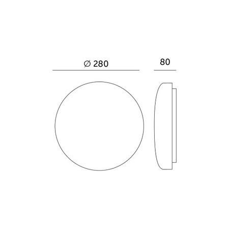 LED-Aufbauleuchte für Badezimmer 13W 4000K IP44 mit SOFI LX-Bewegungsmelder Weiß 28 cm