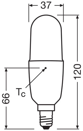 LED-Glühbirne B37 E14 Capsule 8.5W = 60W 806lm 2700K Warm 240° STAR CLASSIC Osram