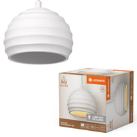 Dekorative Decke Pendelleuchte E27 Überhang Weiß Dekor Ledvance